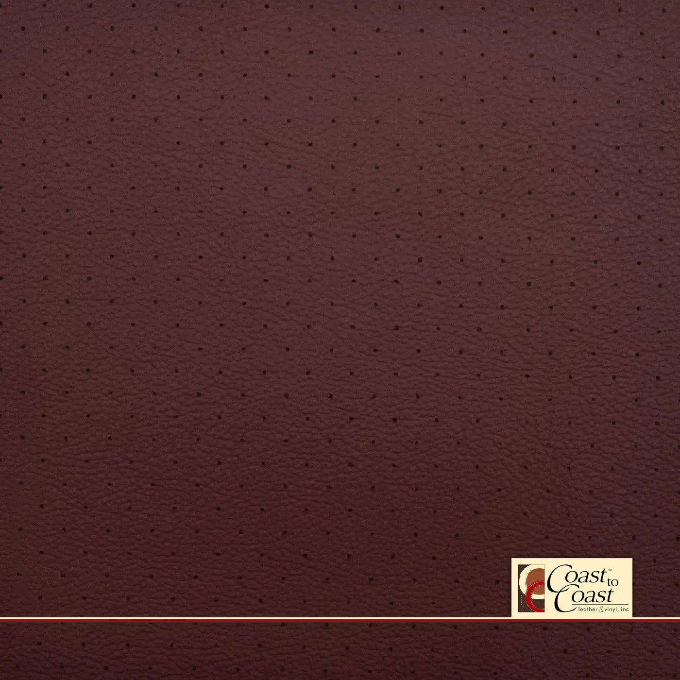 Nissan Burgundy Full Hide / Standard Perf (3/8In) Leather