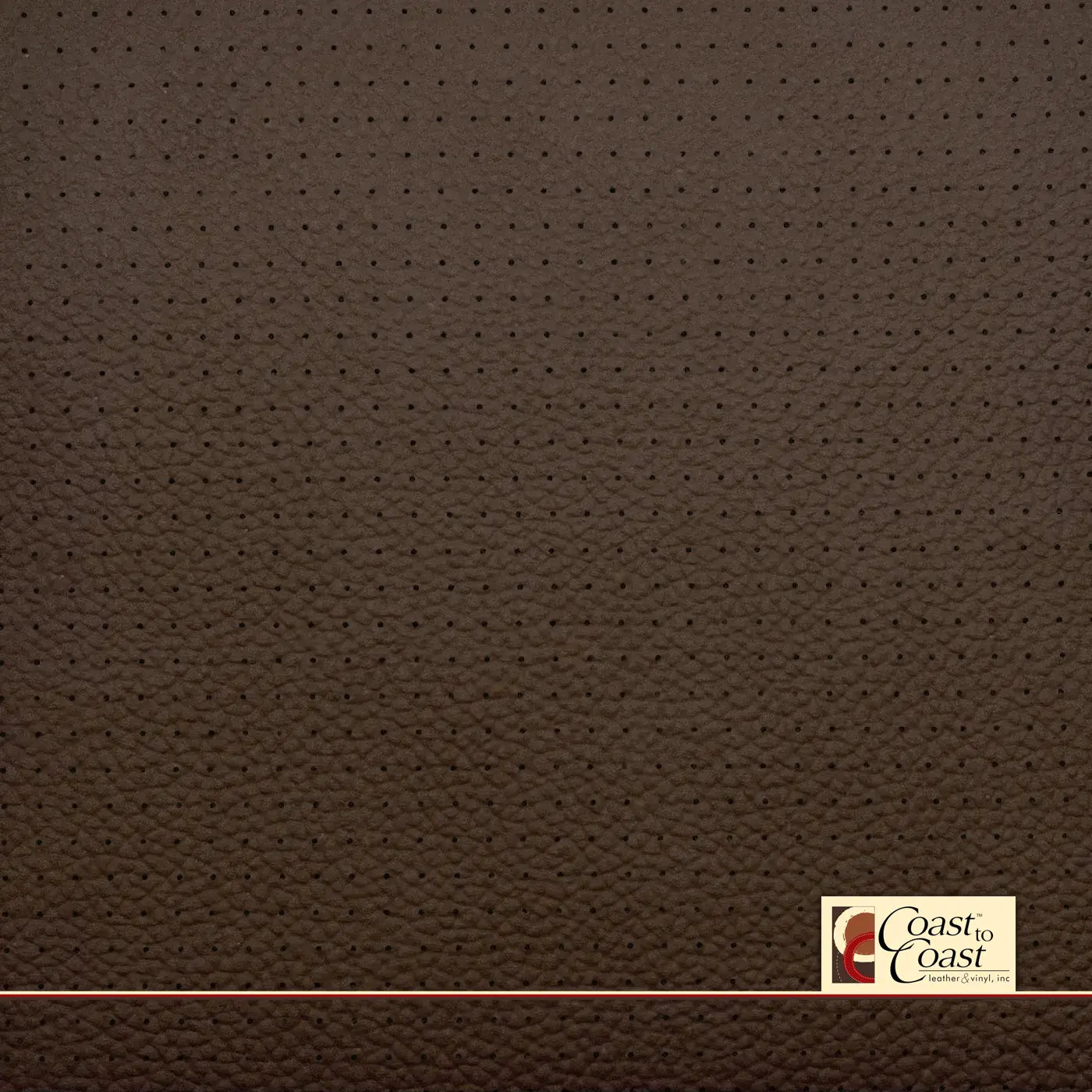GM Mocha Full Hide / Small Squared Perf (1/4In) Leather