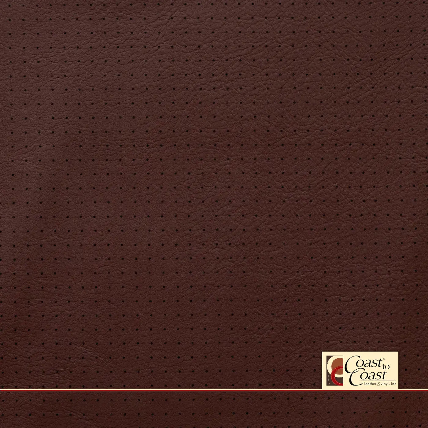 Autumn Blaze Full Hide / Small Squared Perf (1/4In) Leather