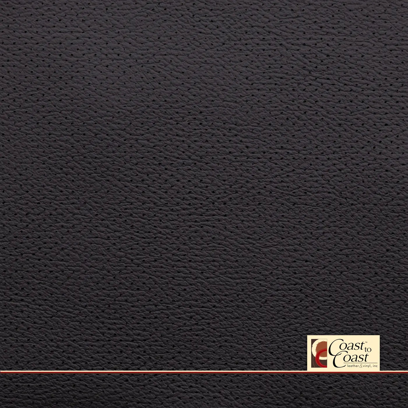 Gm Ebony Full Hide / Mirco Perf (1/16In) Leather