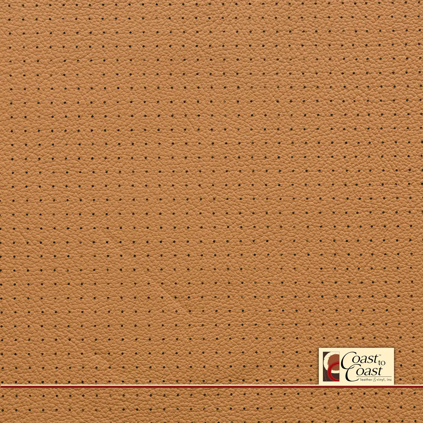 Lexus Flaxen Tan Full Hide / Small Squared Perf (1/4In) Leather