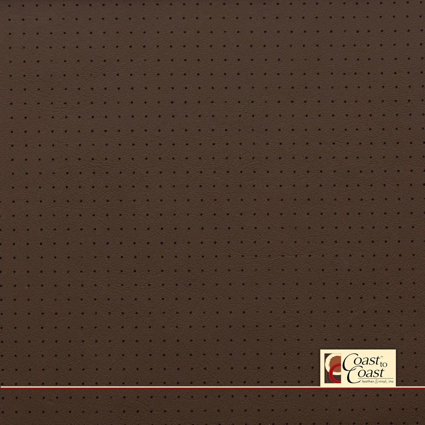 Mercedes Nut Brown Full Hide / Small Squared Perf (1/4In) Leather