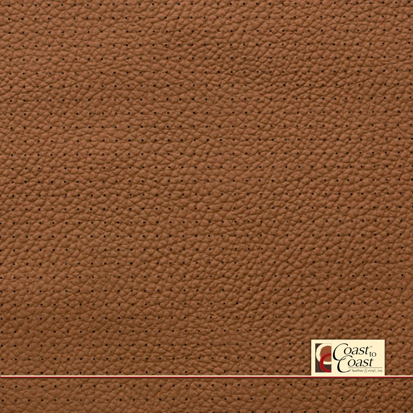 Mercedes Bahia Tan Full Hide / Small Squared Perf (1/4In) Leather