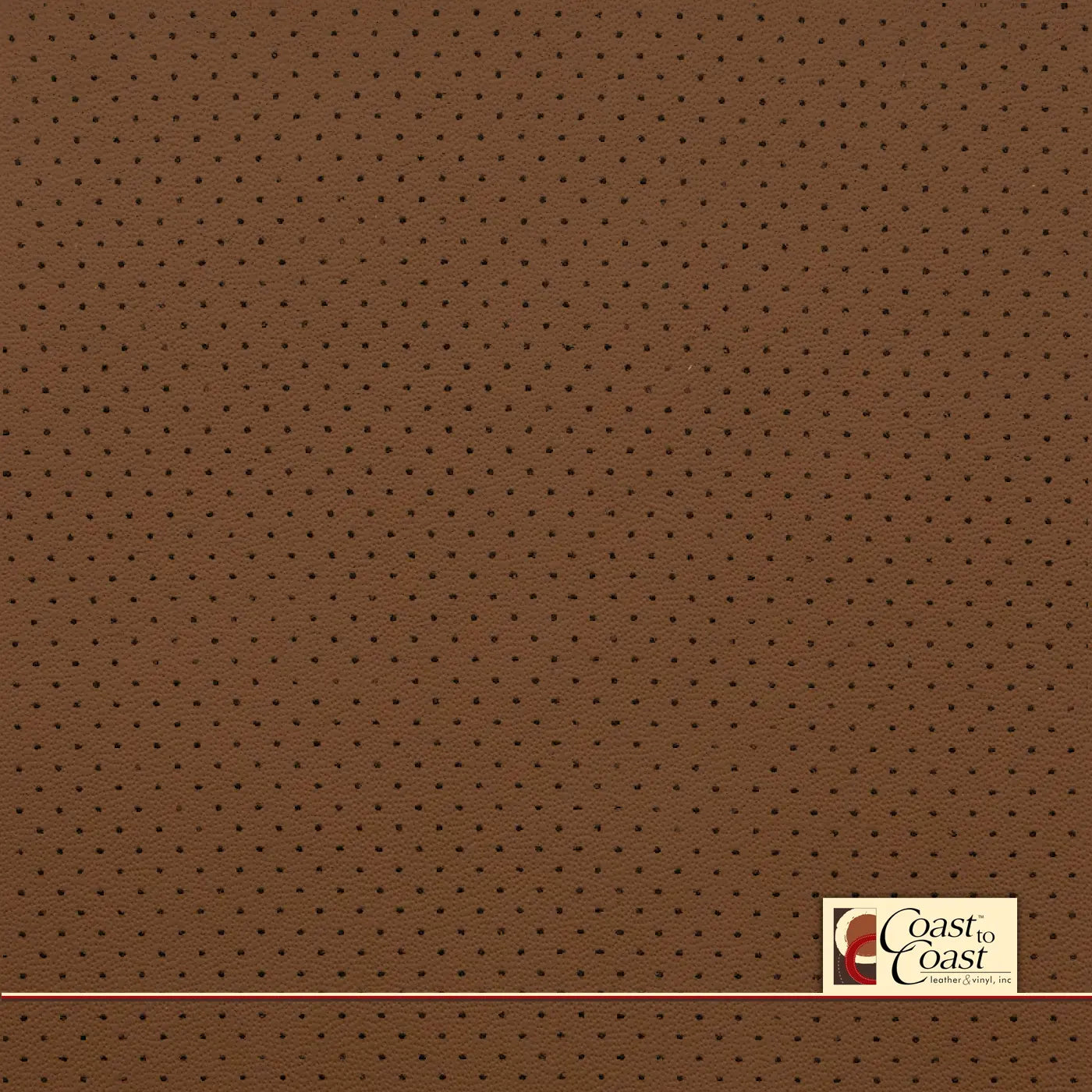 Jaguar Vintage Tan Full Hide / Mini Perf (1/8In) Leather