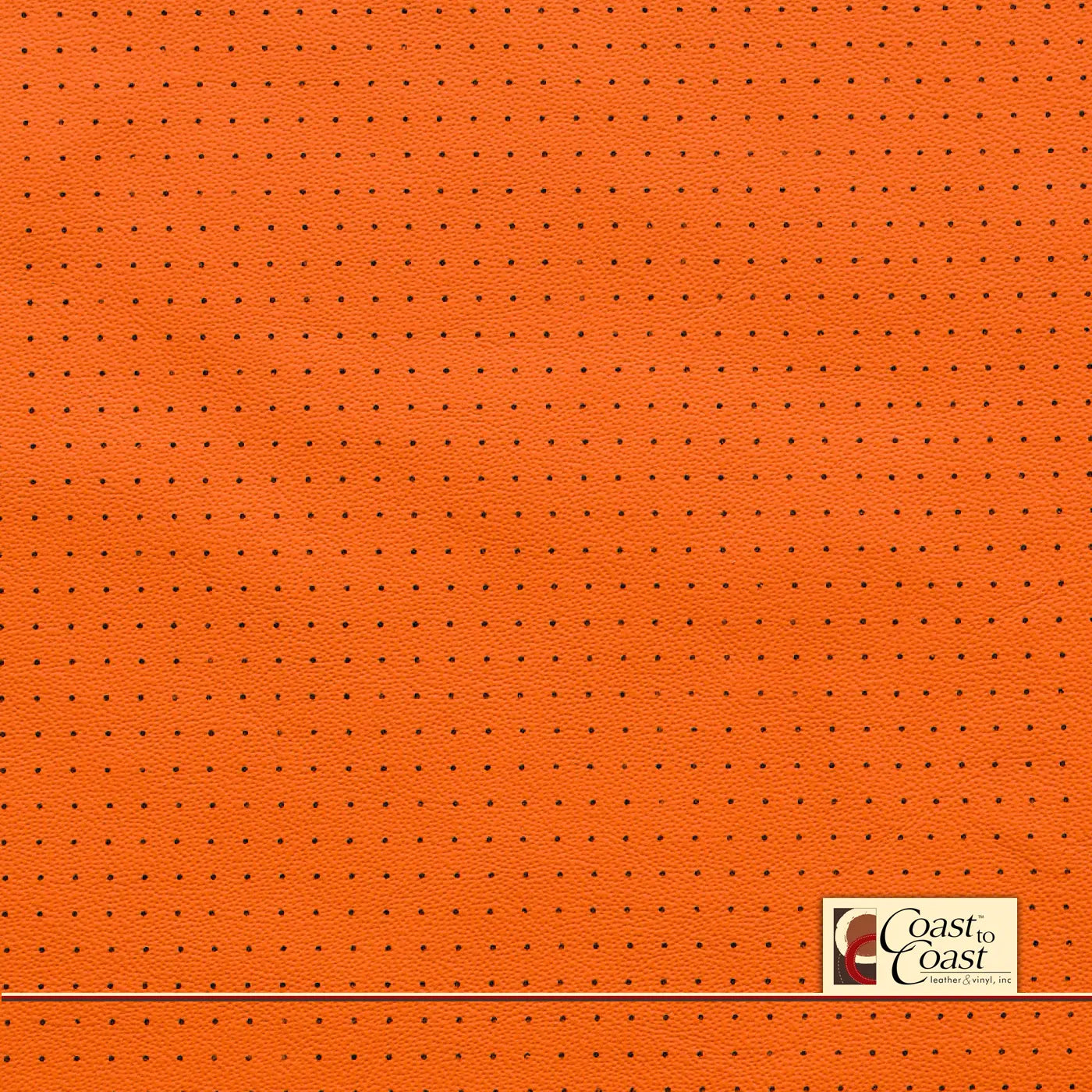 Bmw Kyalami Orange Full Hide / Small Squared Perf (1/4In) Leather