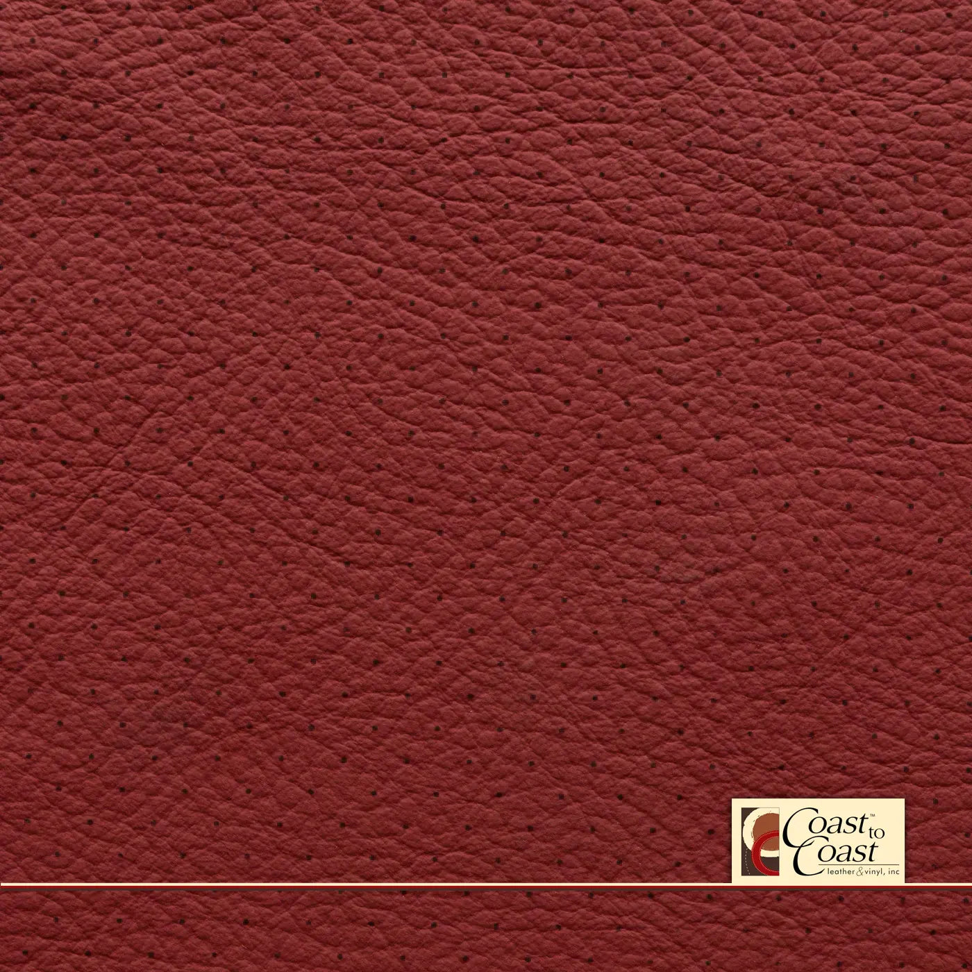 Mercedes Cranberry Red Full Hide / Standard Perf (3/8In) Leather