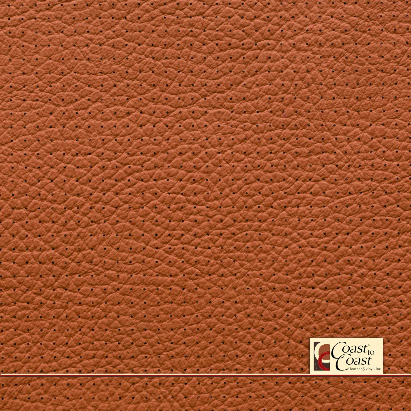 Mercedes Sienna Brown Small Squared Perf (1/4In) Vinyl