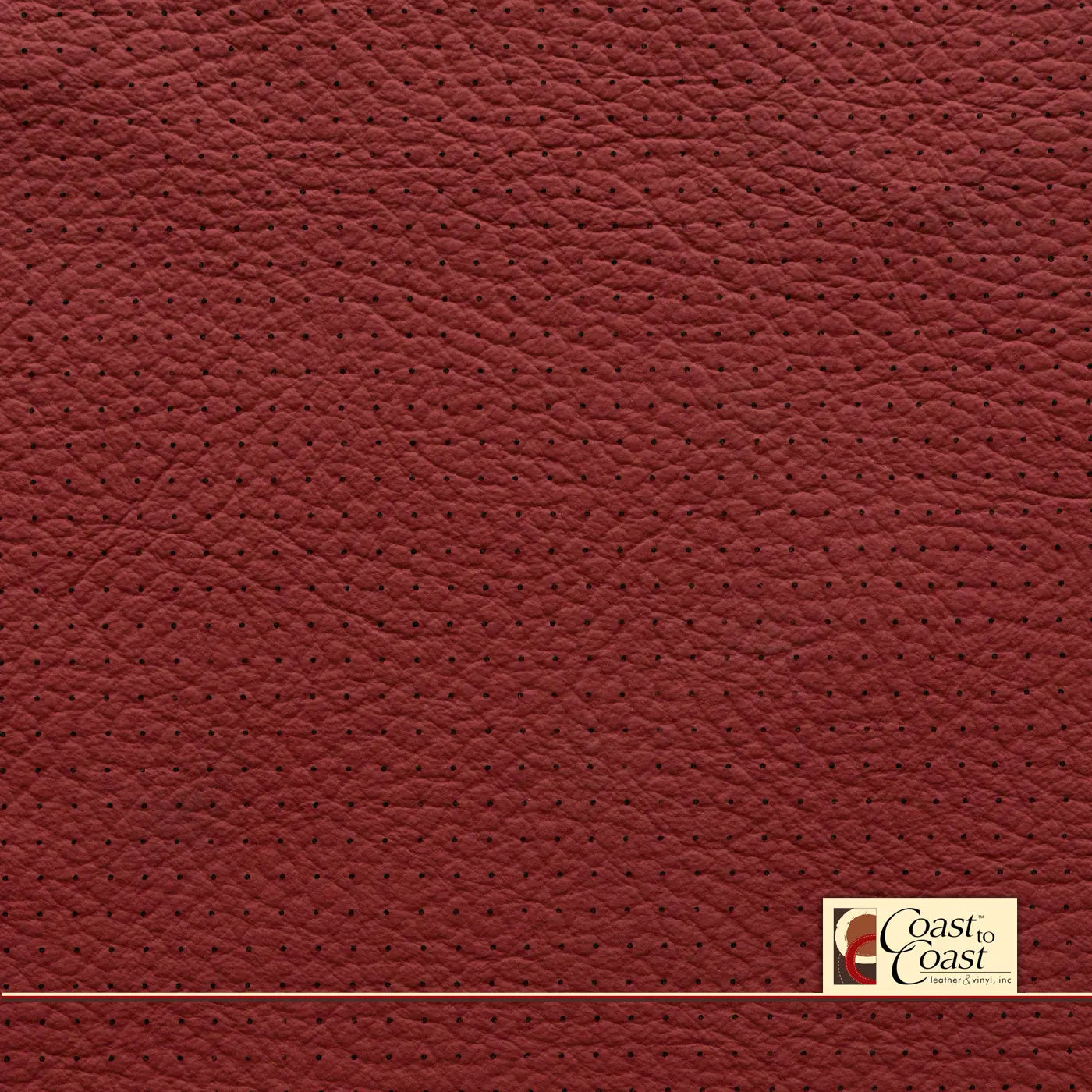 Mercedes Cranberry Red Small Squared Perf (1/4In) Vinyl