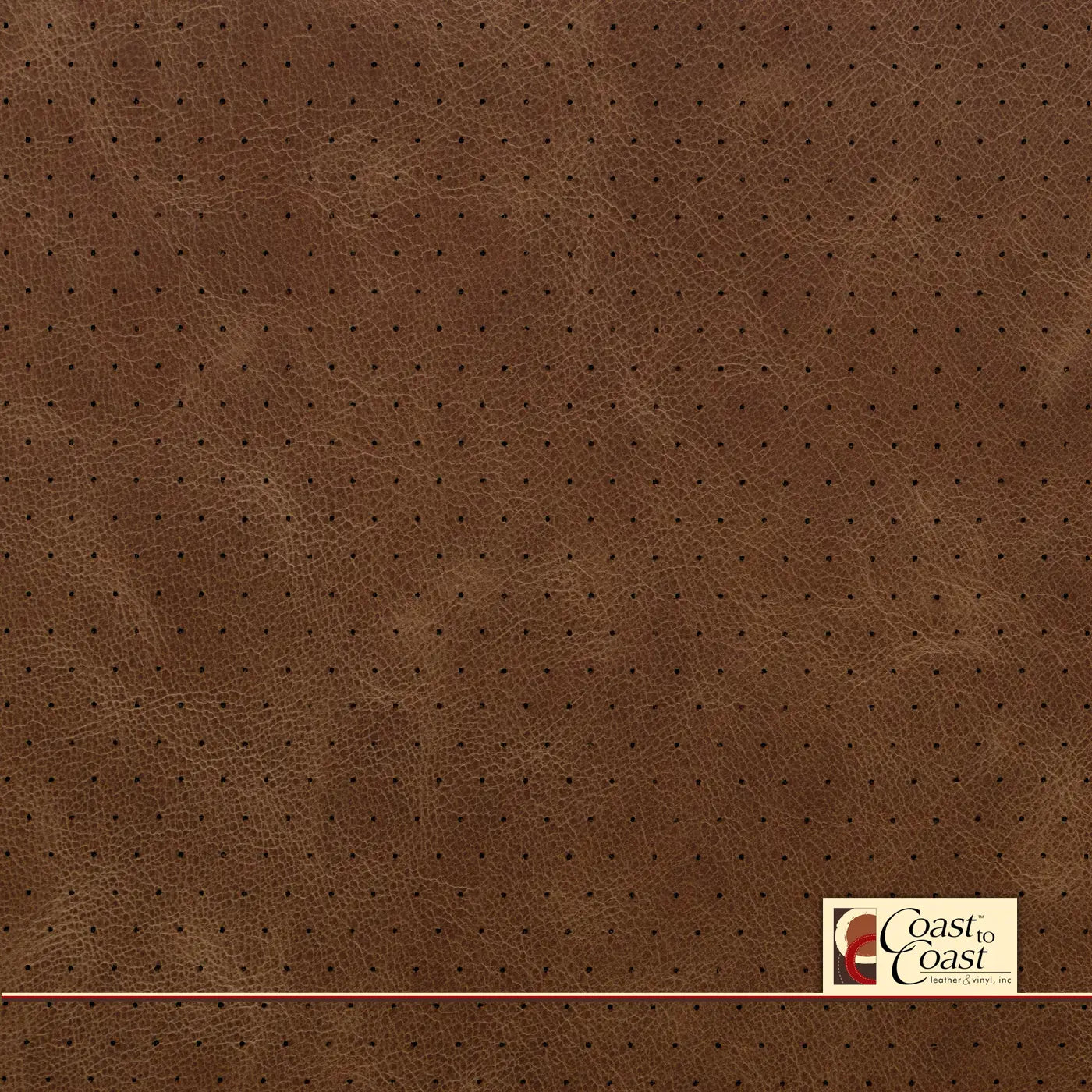 Tan Bark Full Hide / Euro Perf (3/8In) Leather