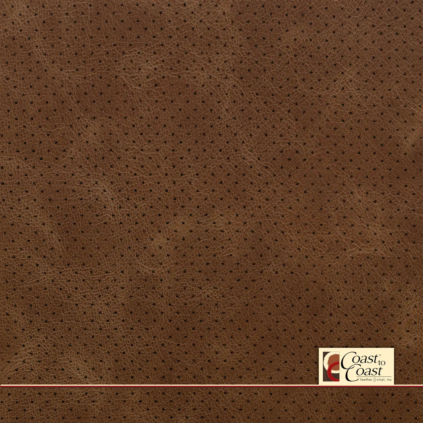 Tan Bark Full Hide / Mini Perf (1/8In) Leather