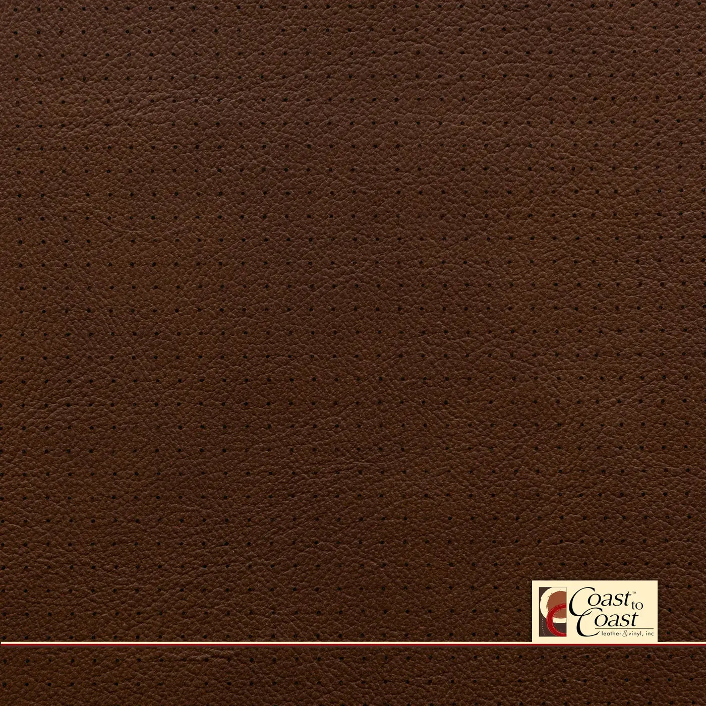 Laredo Brown Full Hide / Small Squared Perf (1/4In) Leather