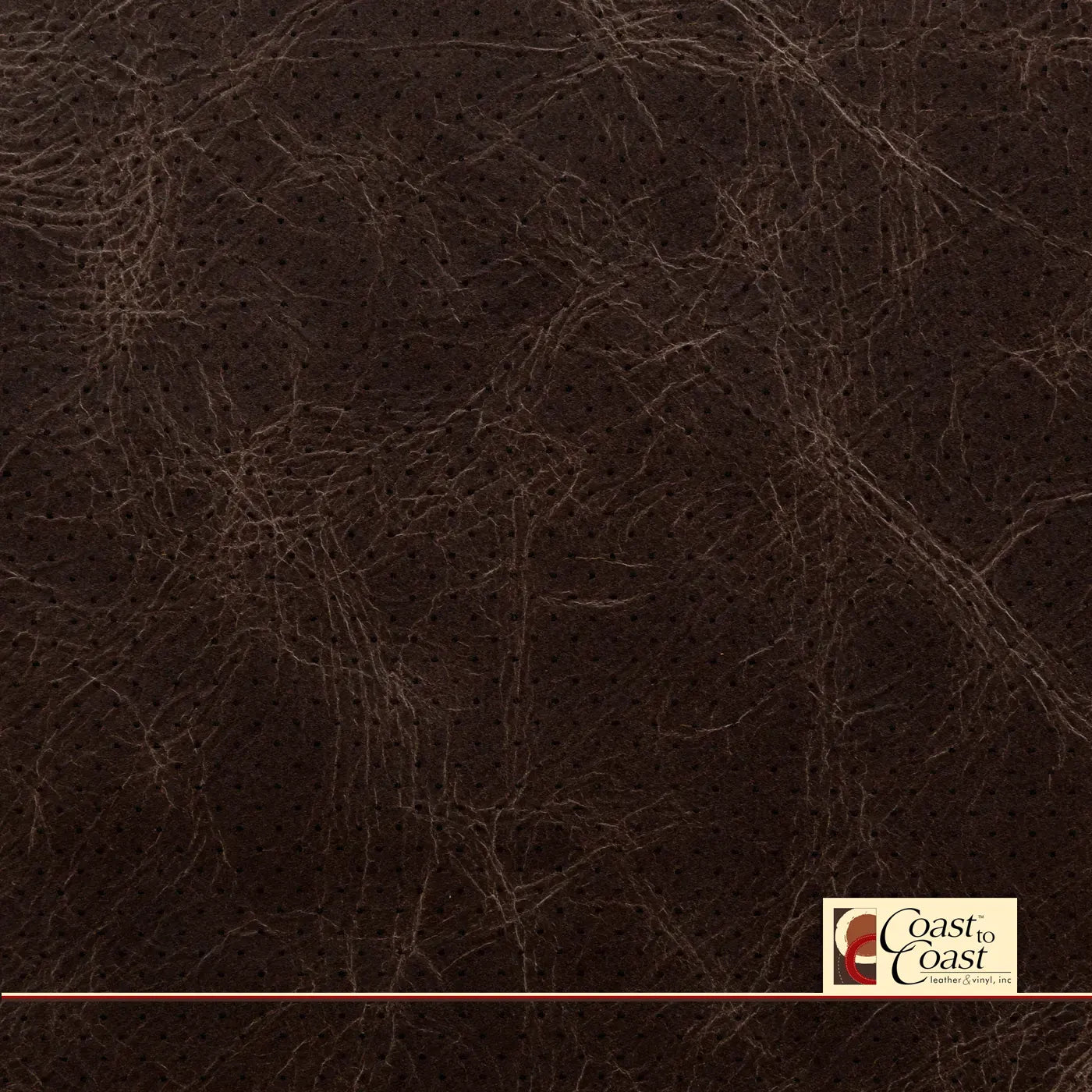 Cigar Brown Full Hide / Mini Perf (1/8In) Leather