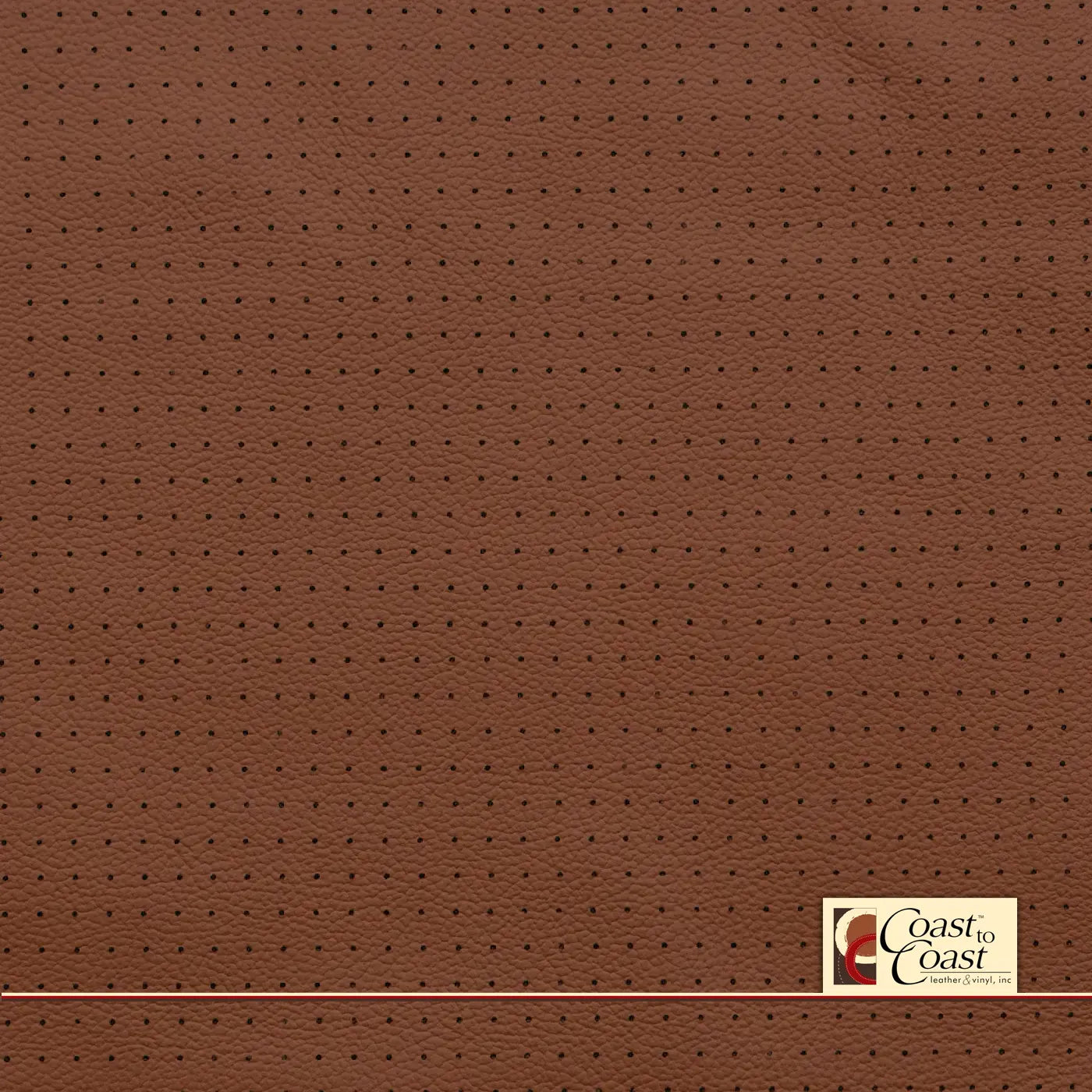 Ford Ginger Full Hide / Small Squared Perf (1/4In) Leather