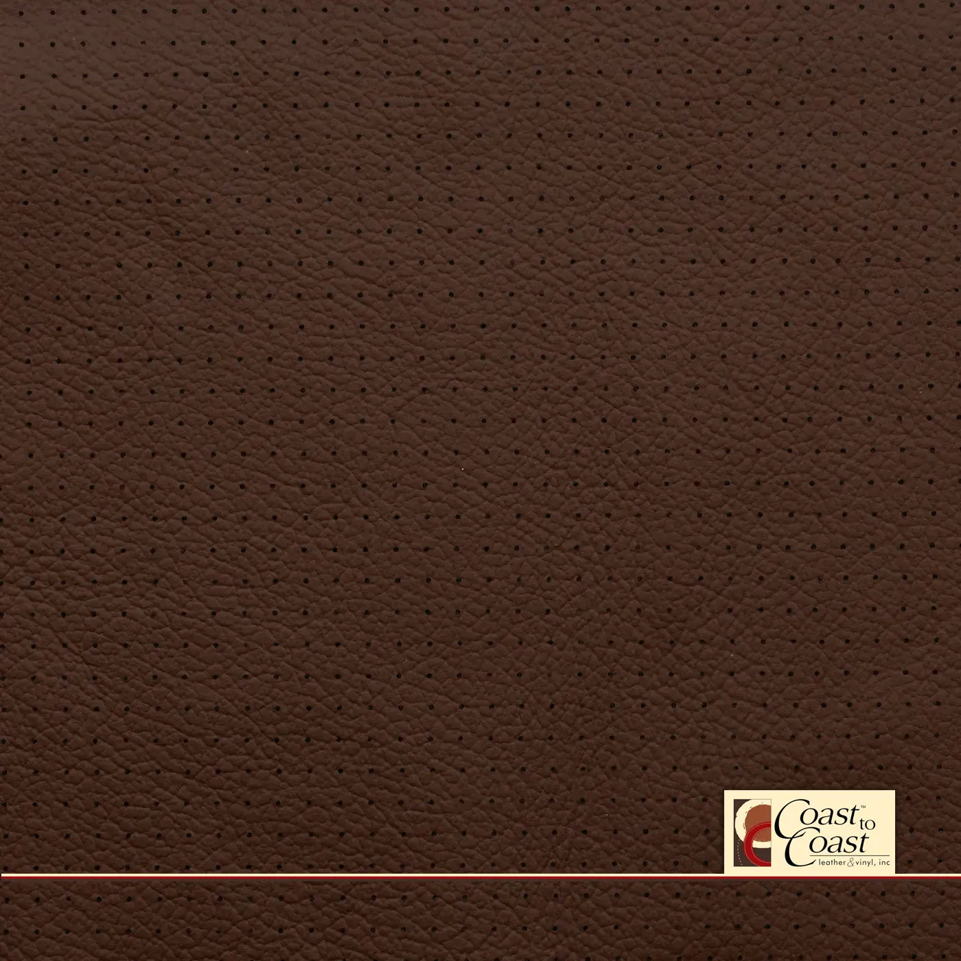 Ford Pecan Full Hide / Small Squared Perf (1/4In) Leather