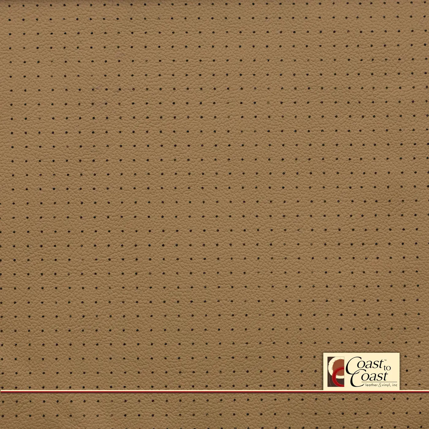 Gm Caramel Tan Full Hide / Small Squared Perf (1/4In) Leather