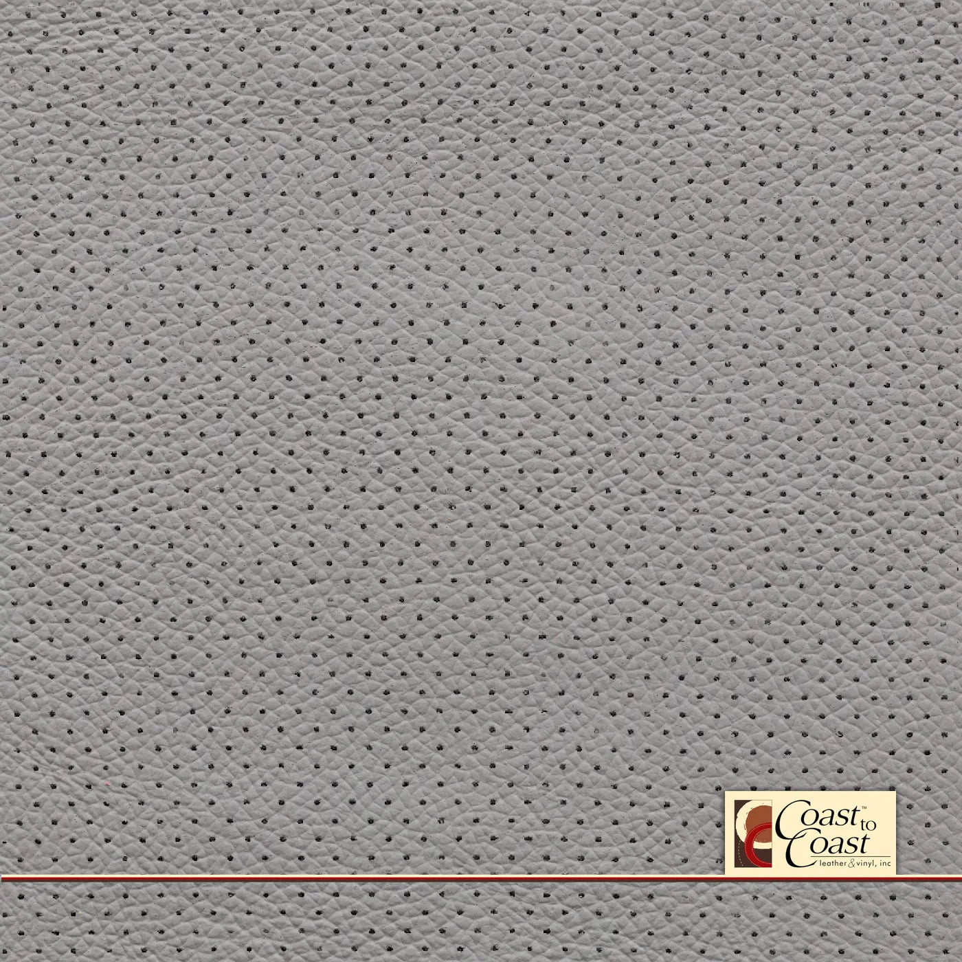Gm Lt Ash Grey Full Hide / Mini Perf (1/8In) Leather