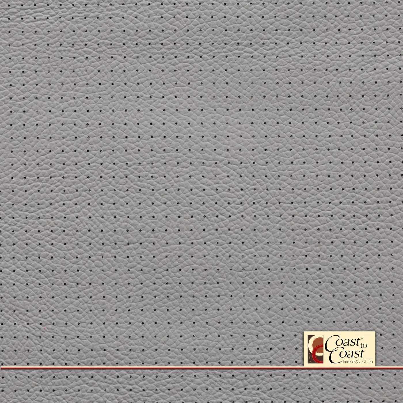 Gm Lt Ash Grey Full Hide / Small Squared Perf (1/4In) Leather