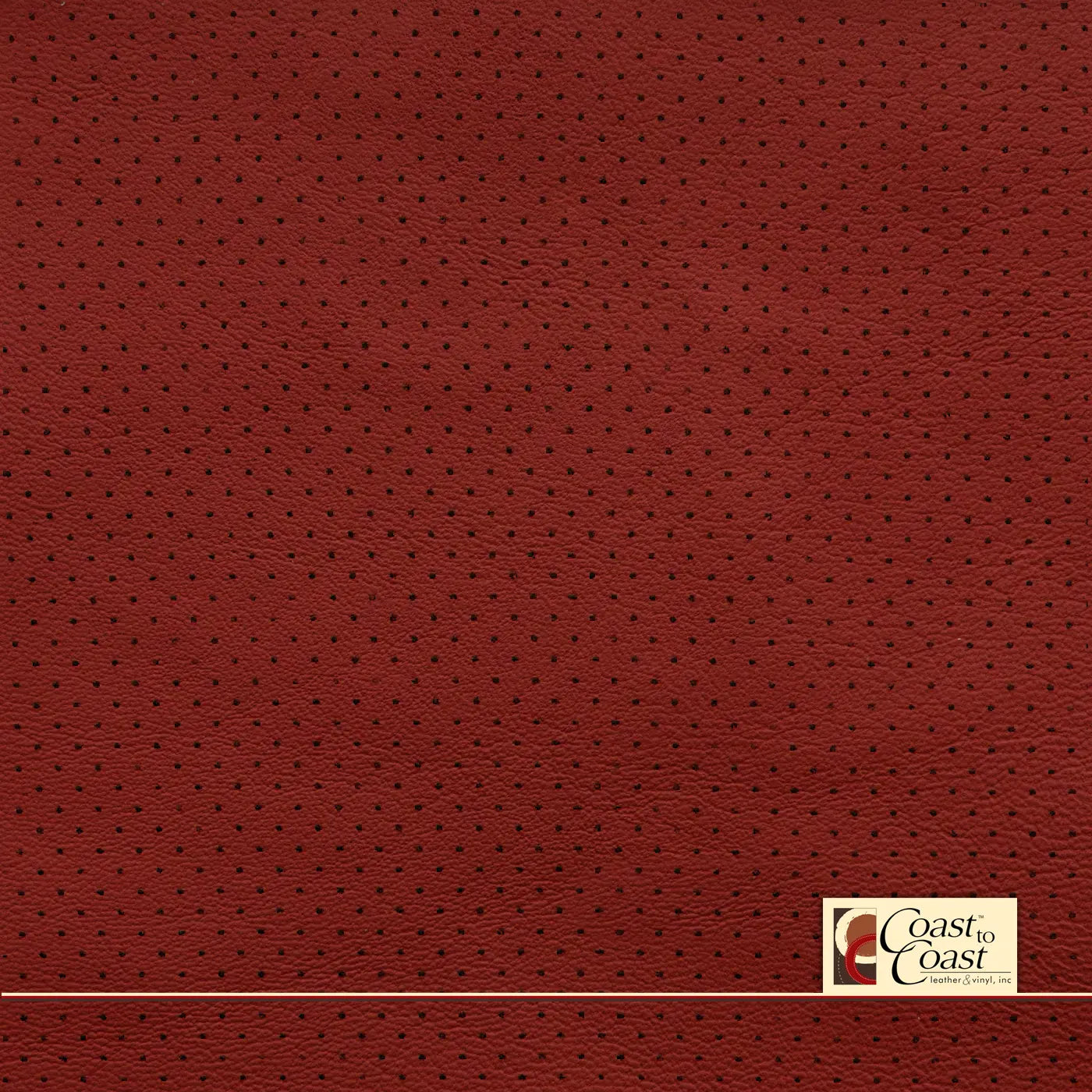 Chrysler Ruby Red Full Hide / Mini Perf (1/8In) Leather