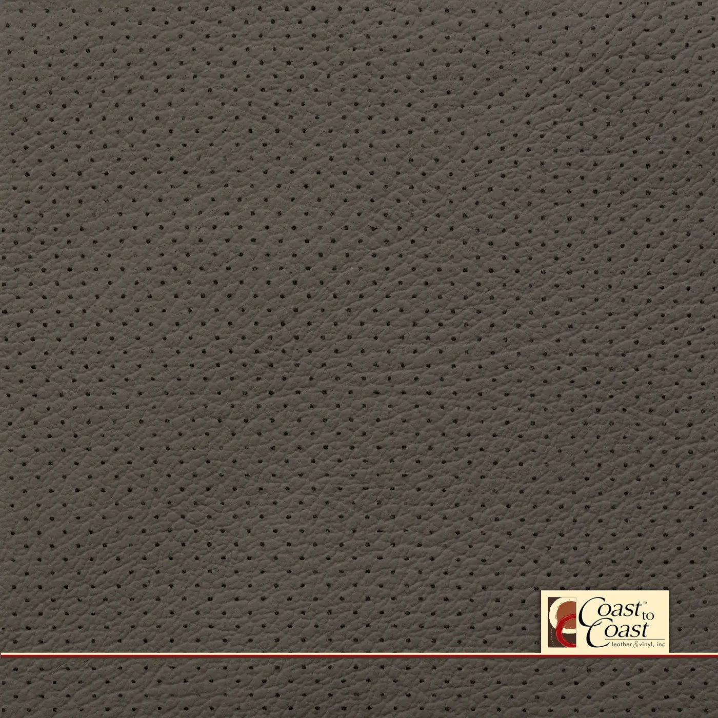 Ford Med Earth Grey Full Hide / Mini Perf (1/8In) Leather
