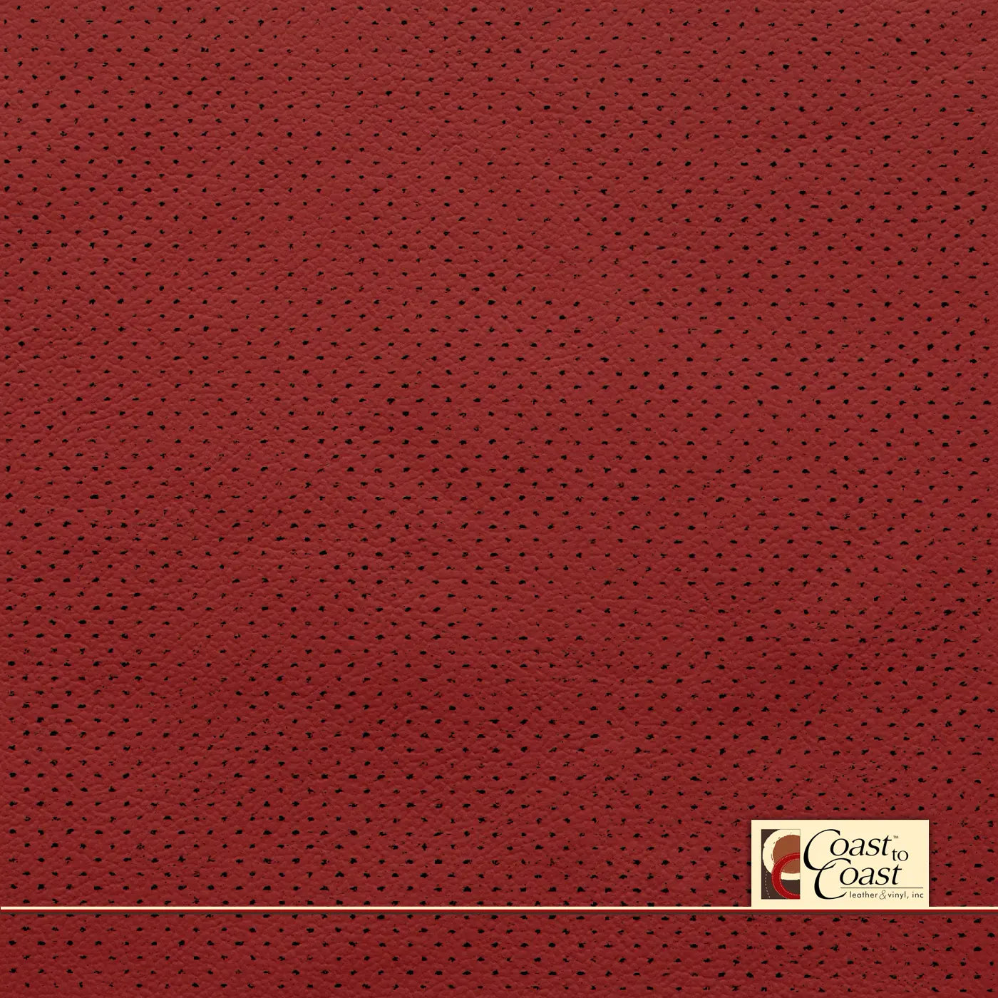 Gm Adrenaline Red Full Hide / Mirco Perf (1/16In) Leather
