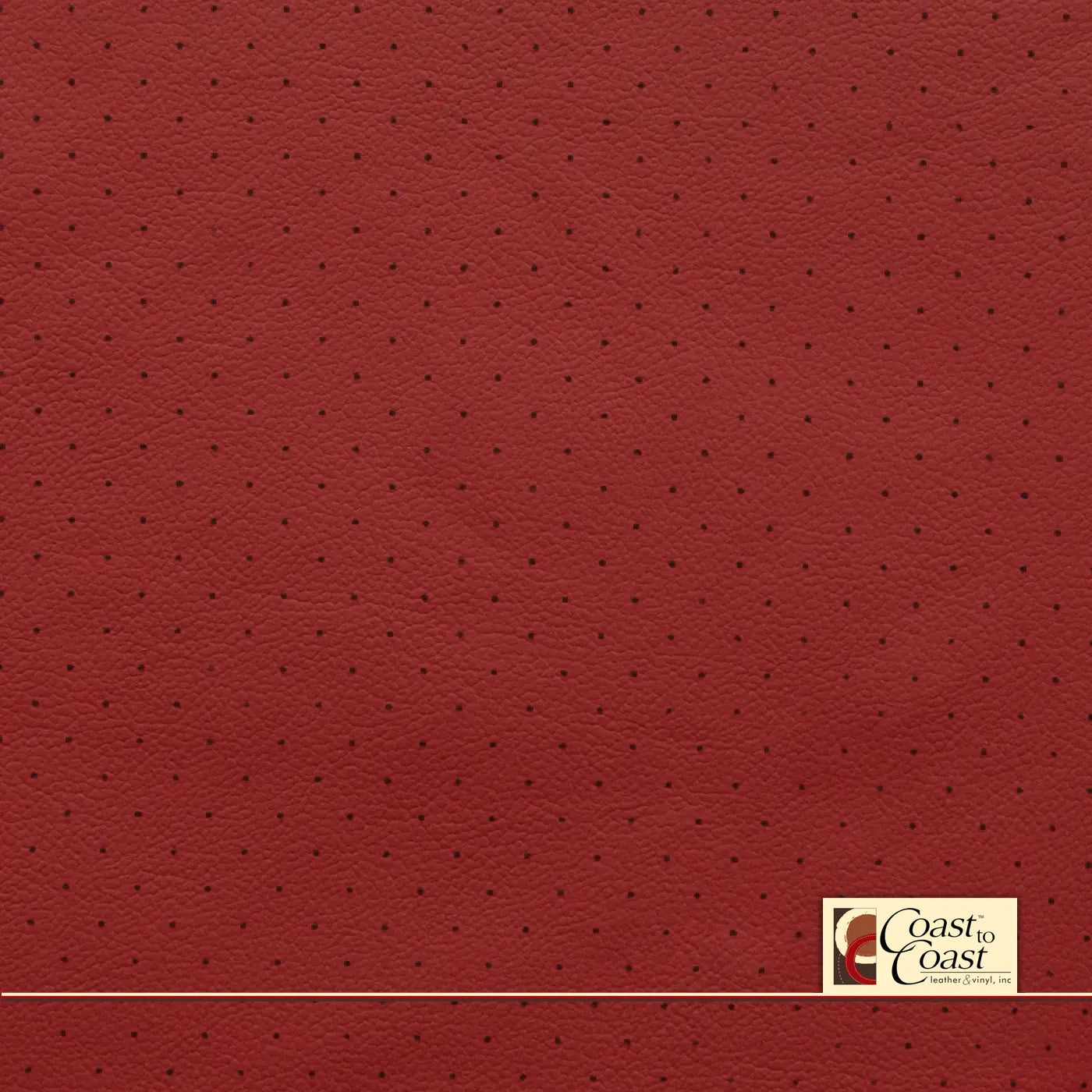 Gm Adrenaline Red Full Hide / Standard Perf (3/8In) Leather