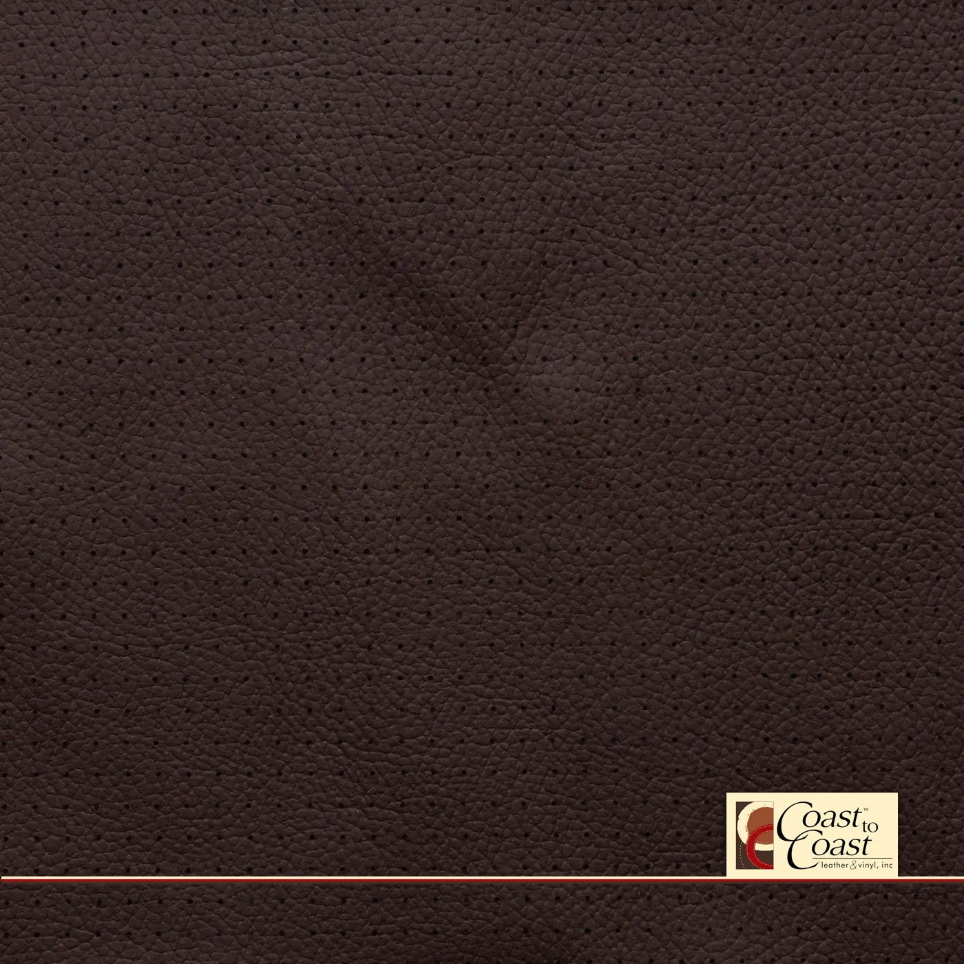 Ford Mahogany Red Full Hide / Small Squared Perf (1/4In) Leather