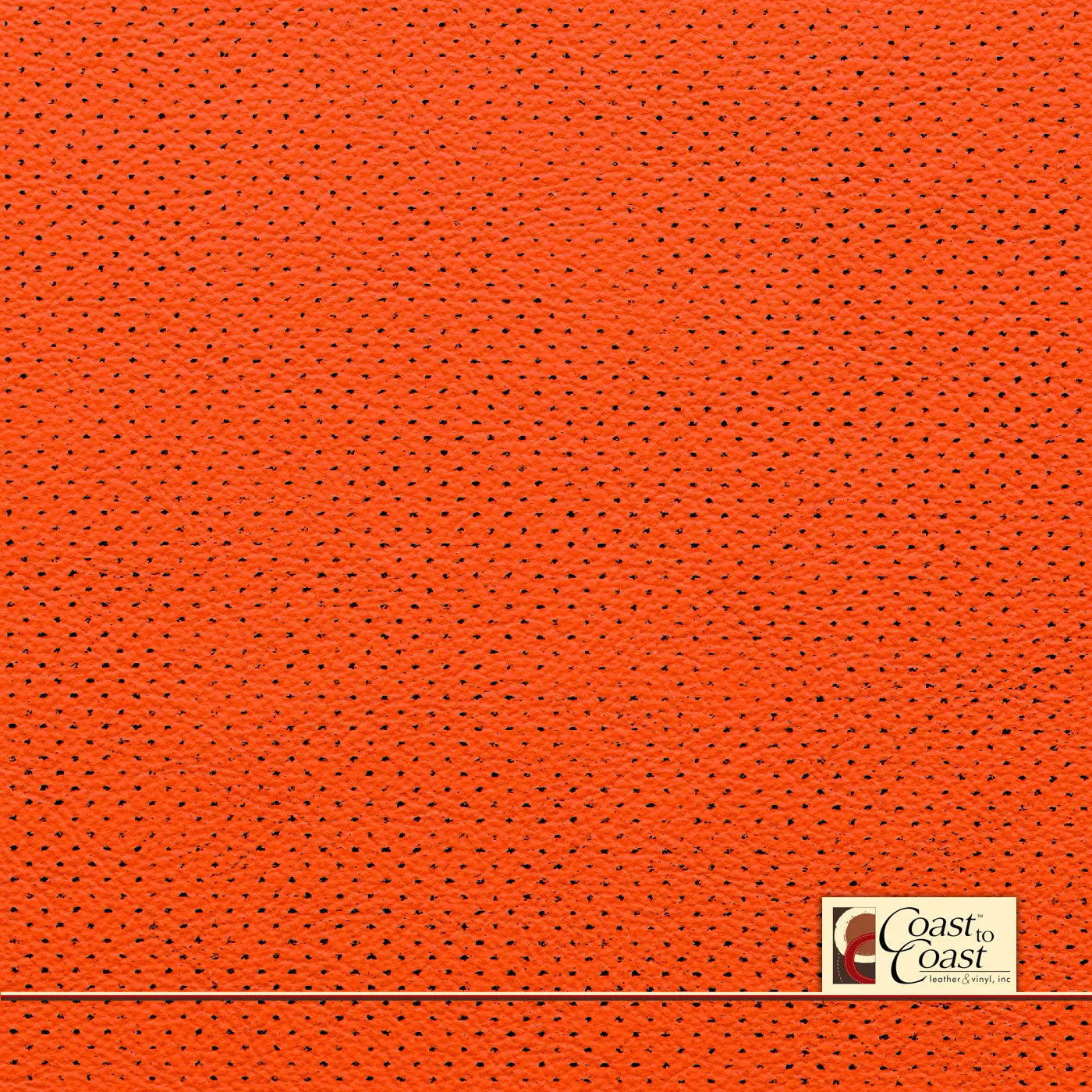 Gm Argon Orange Full Hide / Mirco Perf (1/16In) Leather