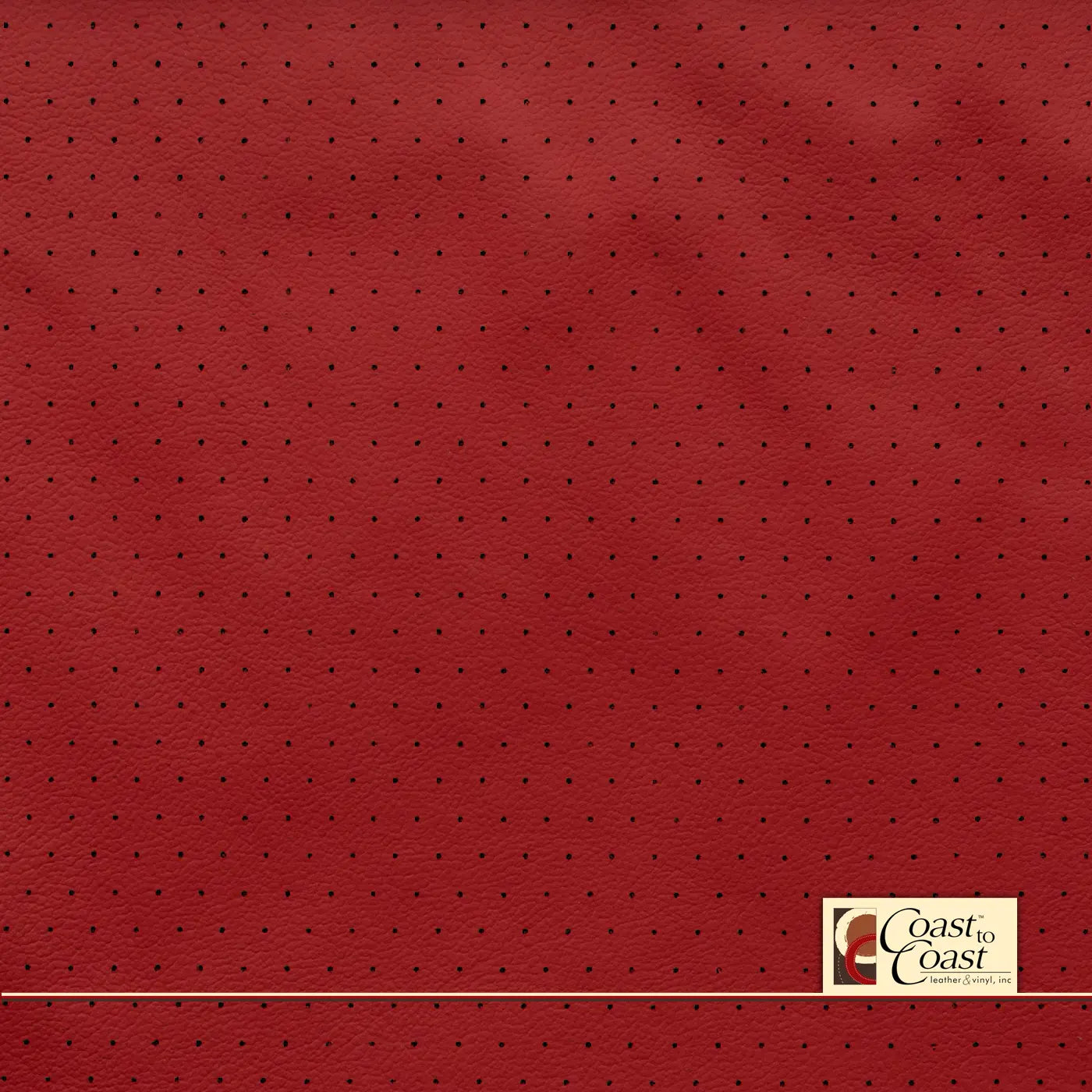 Gm Torch Red Full Hide / Euro Perf (3/8In) Leather