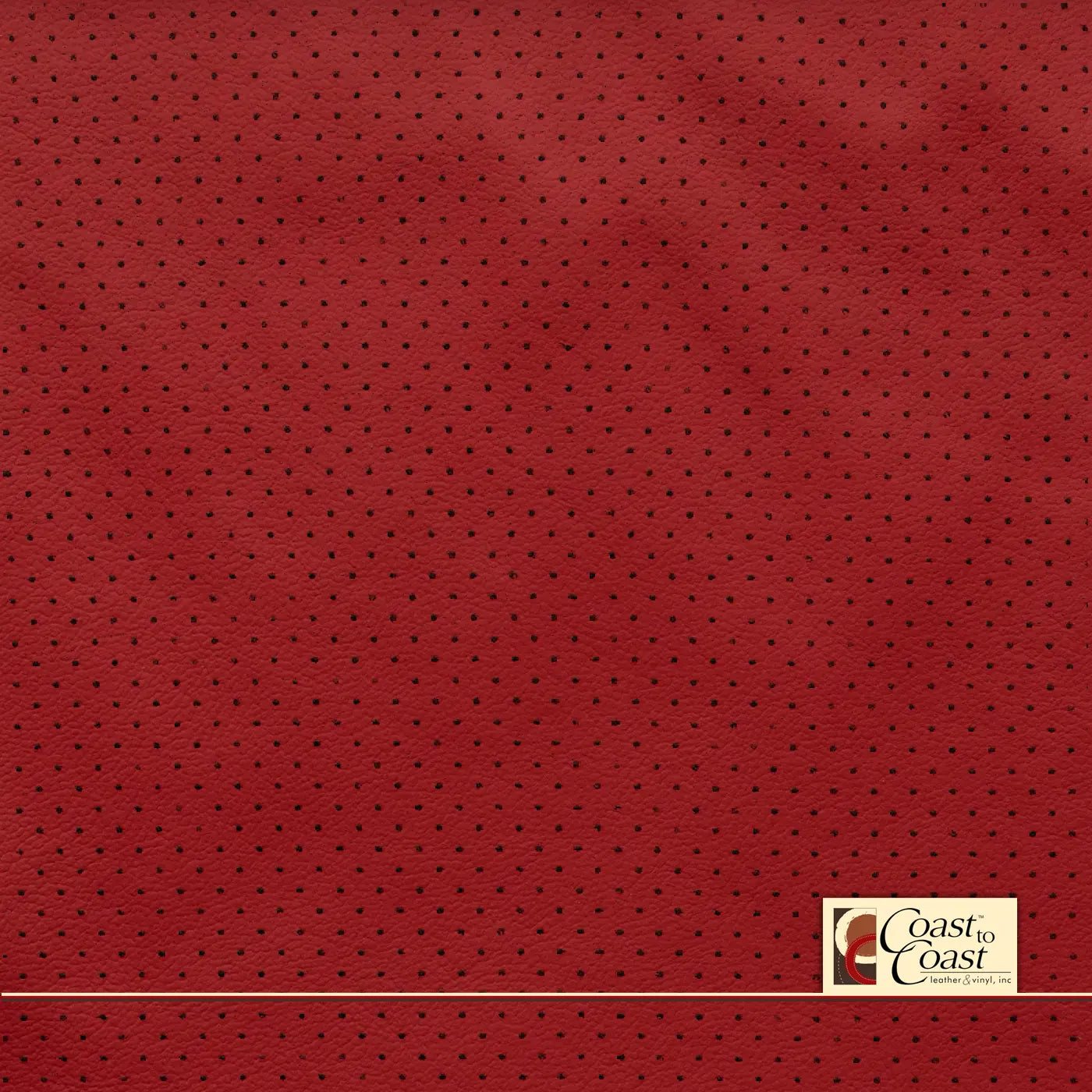 Gm Torch Red Full Hide / Mini Perf (1/8In) Leather