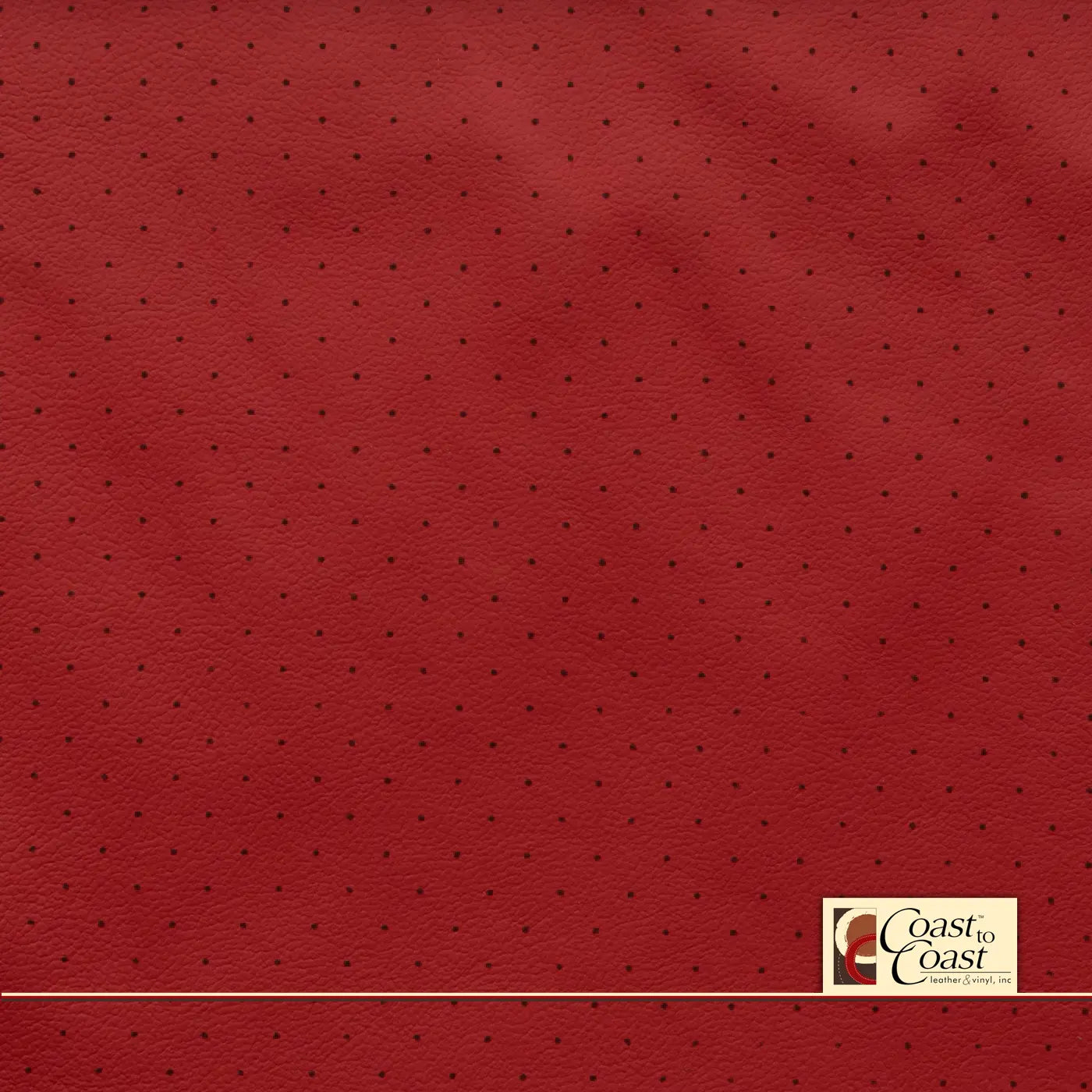 Gm Torch Red Full Hide / Standard Perf (3/8In) Leather
