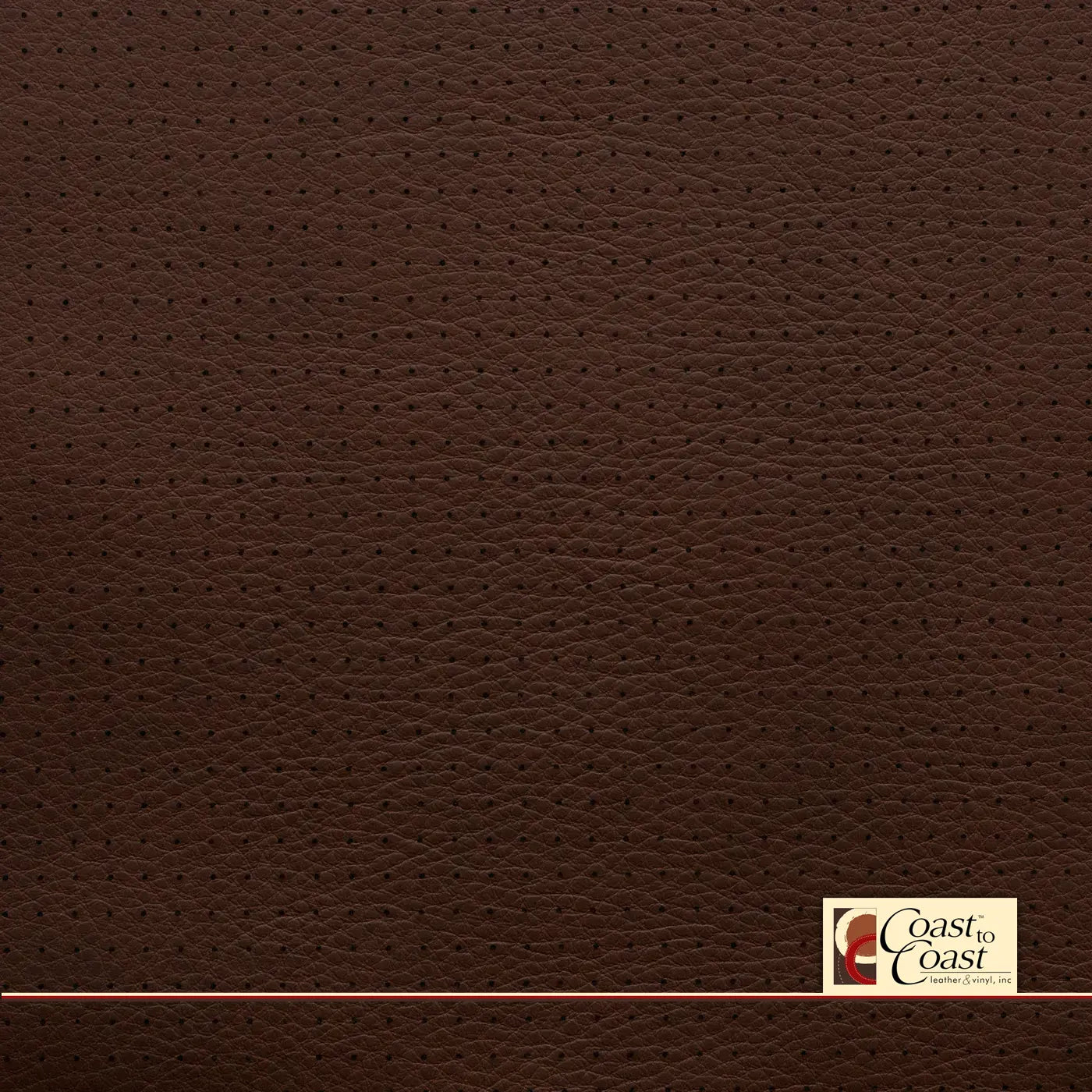 King Ranch Brown Full Hide / Small Squared Perf (1/4In) Leather