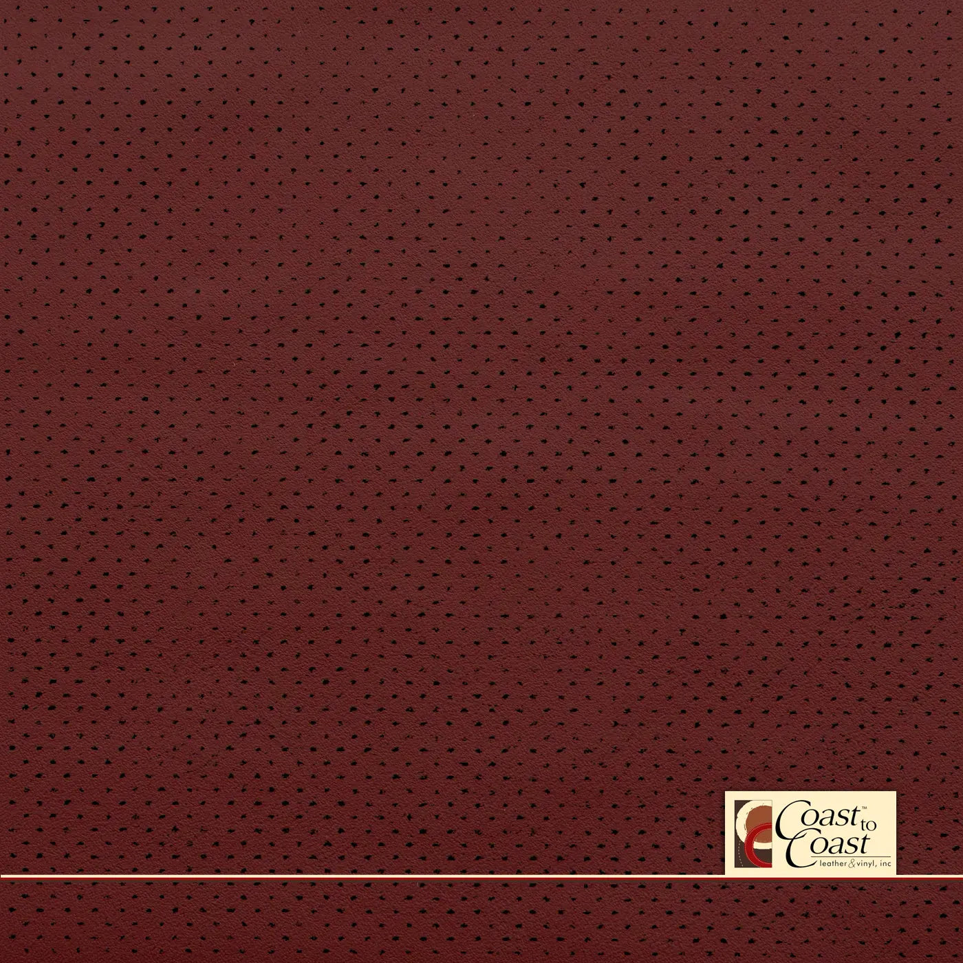 Gm Cobalt Red Full Hide / Mirco Perf (1/16In) Leather