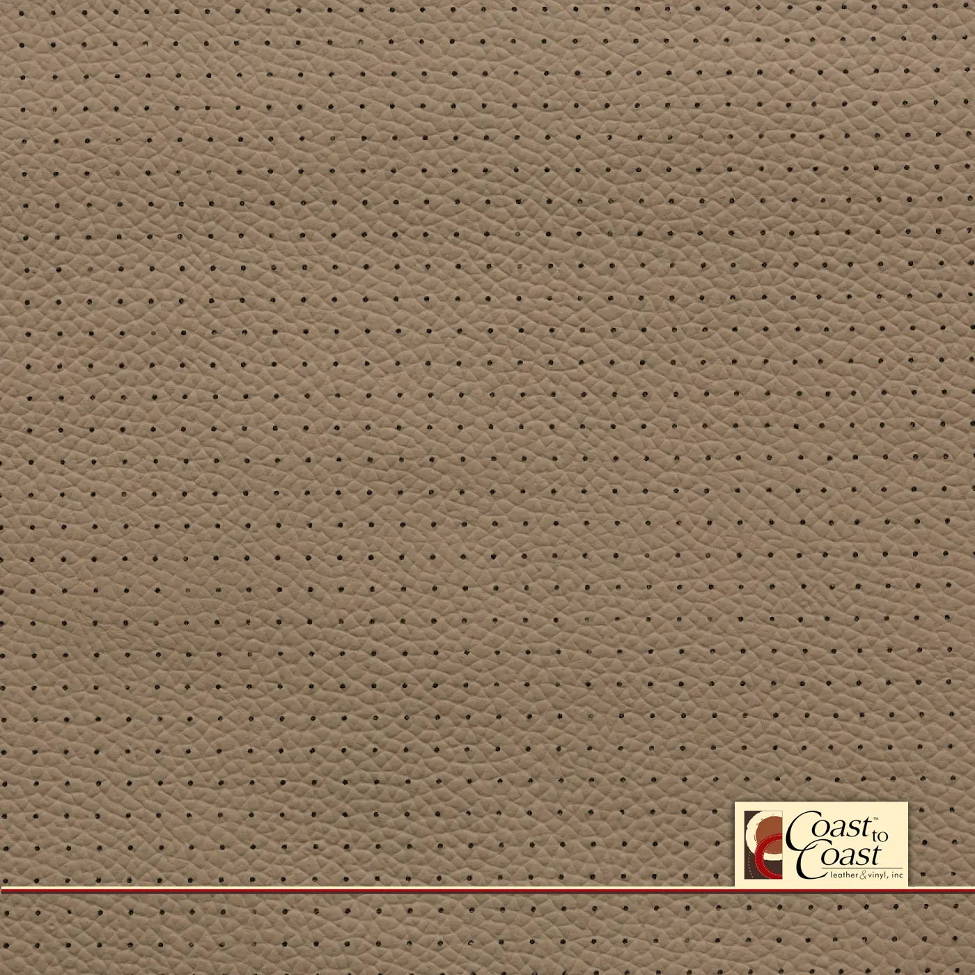 Gm Chai Beige Small Squared Perf (1/4In) Vinyl