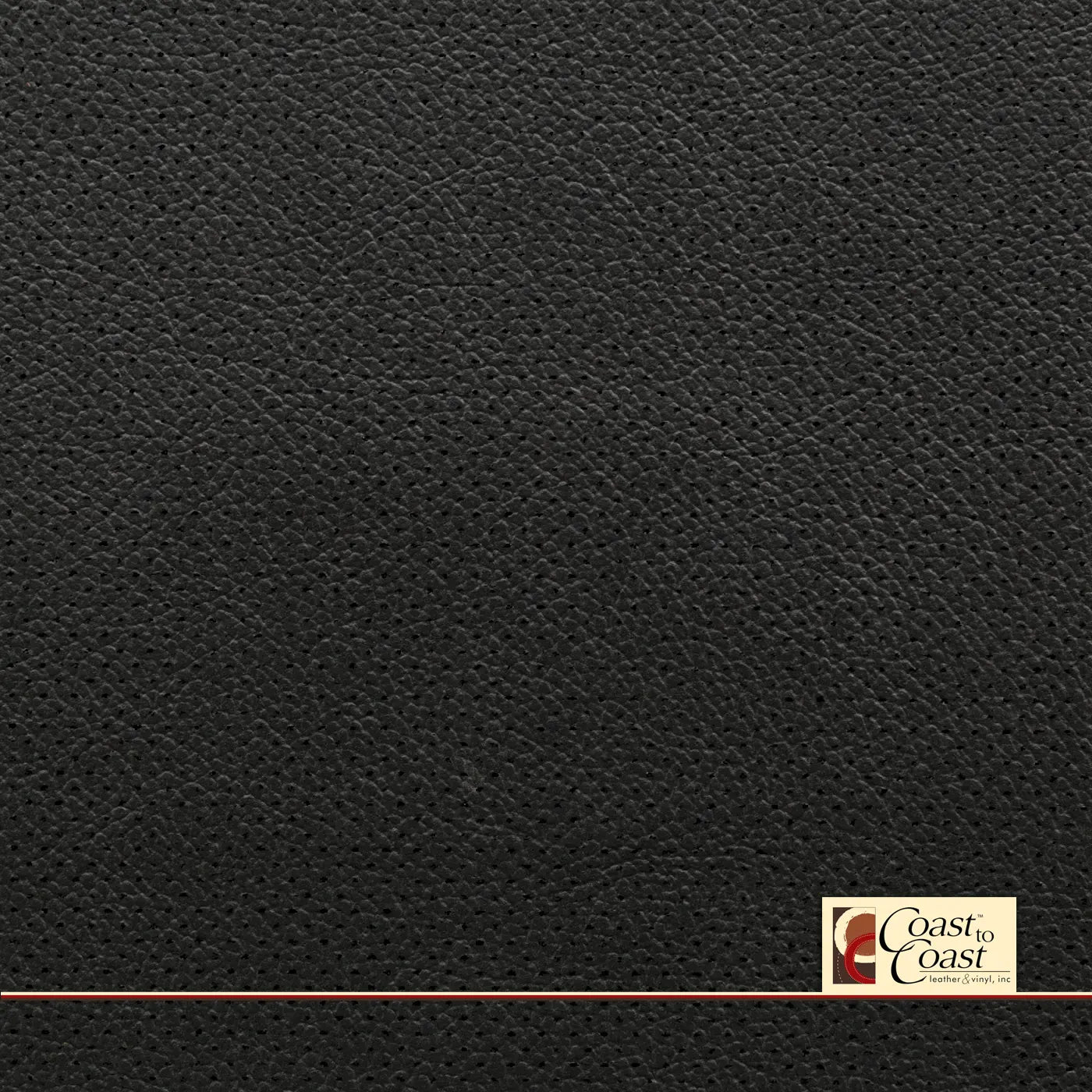 Heritage Black Full Hide / Gm Mirco Perf (1/16In) Leather