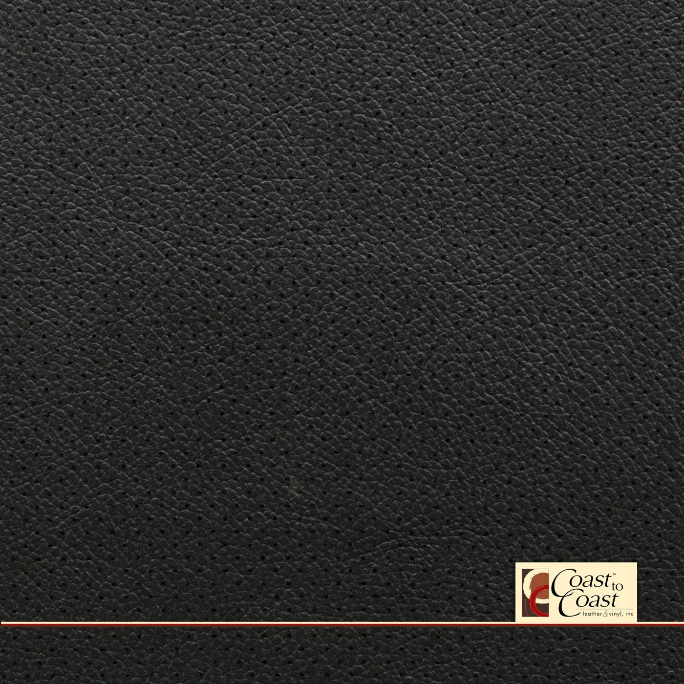 Heritage Black Full Hide / Mini Perf (1/8In) Leather
