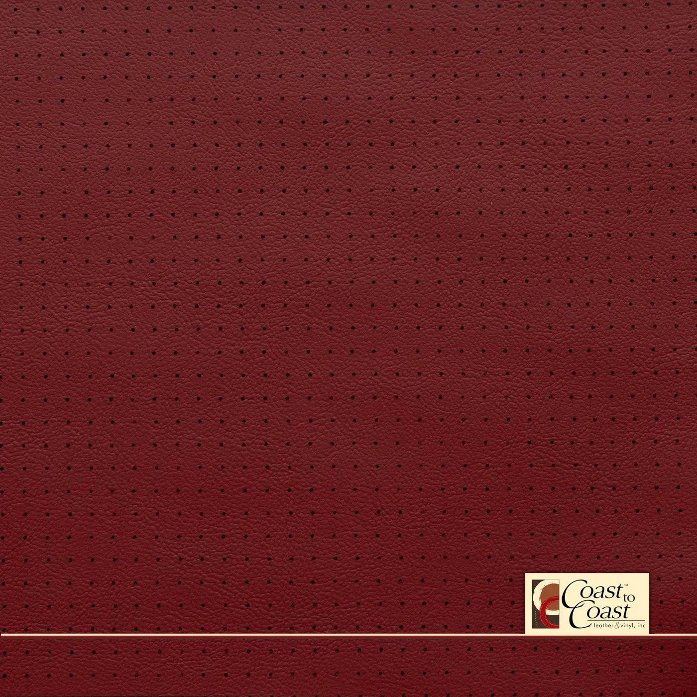 Flame Red Small Squared Perf (1/4In) Vinyl