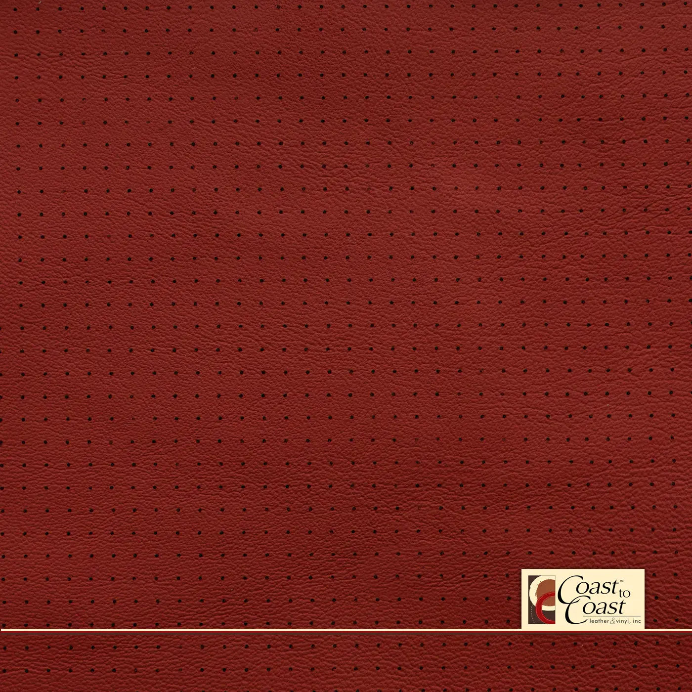 Chrysler Ruby Red Small Squared Perf (1/4In) Vinyl